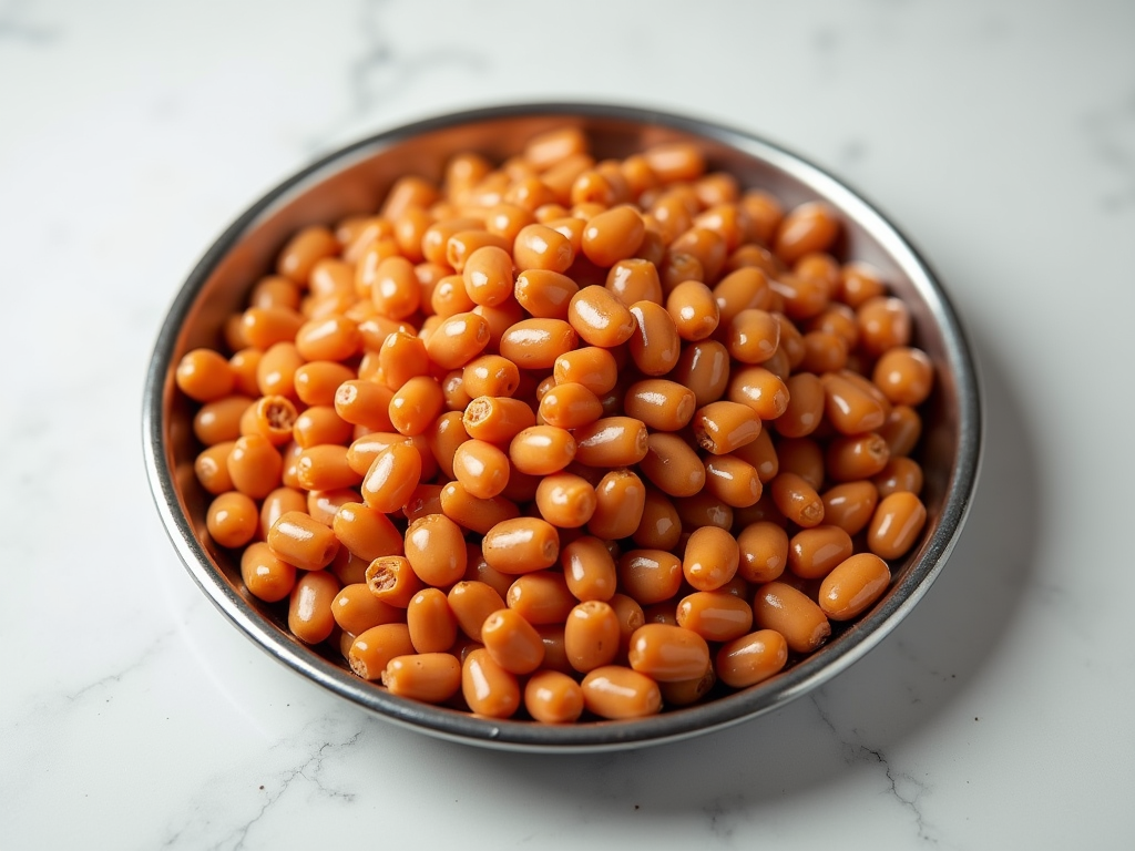 Raw and cooked pinto beans